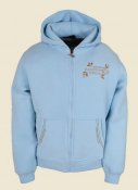 Ranch Girls Hooded Sweat Jacket ´RONDA´ crystal blue
