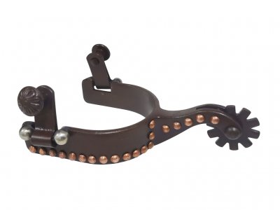 Brown steel with copper dots