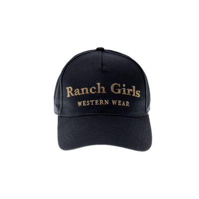 Ranch Girl Cap Rhinestones ́RUTH Black