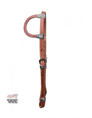 One Ear headstall with antique buckels