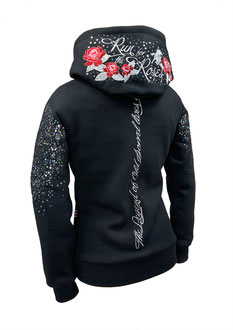 WOMEN "RUN FOR THE ROSES" SWEAT JACKET black